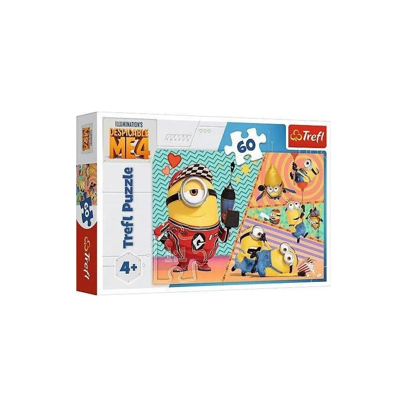 SZCZĘŚLIWE MINIONKI PUZZLE 60 ELEMENTÓW TREFL DLA DZIECI 4+