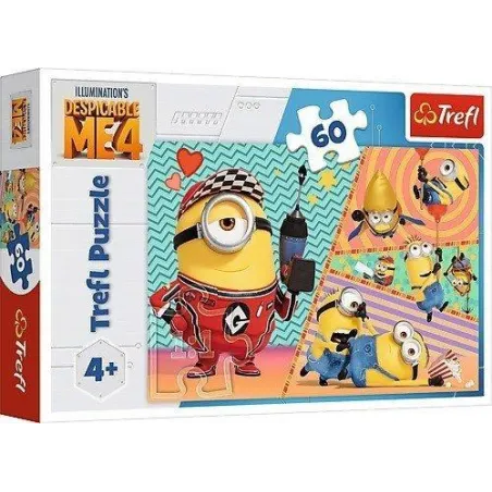 Szczęśliwe Minionki Puzzle 60 Elementów Trefl Dla Dzieci 4+