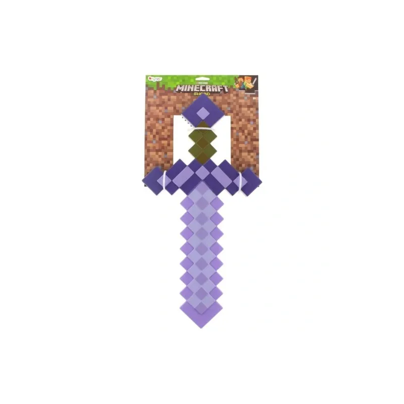 MIECZ MINECRAFT ZACZAROWANY FIOLETOWY HUMBI 4+