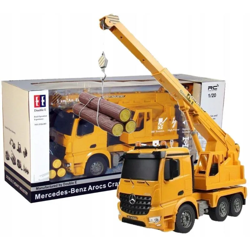 DUŻY DŹWIG R/C MERCEDES AROCS 1:20 PILOT 2,4GHz RTR DOUBLE EAGLE 6+