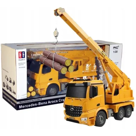Duży Dźwig R/C Mercedes Arocs 1:20 Pilot 2,4Ghz Rtr Double Eagle 6+