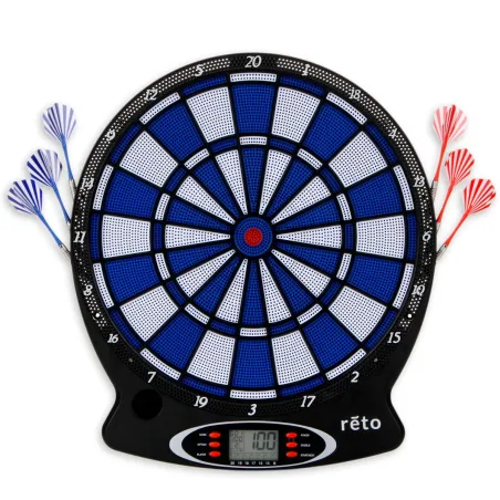 TARCZA ELEKTRONICZNA DO DARTA RETO SNIPE 1-8 GRACZY LCD 18 GIER