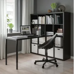 NOGA REGULOWANA IKEA OLOV CZARNA 60-90 CM DO BIURKA STOŁU