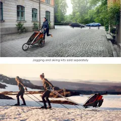 THULE CHARIOT CROSS 1 PRZYCZEPKA ROWEROWA WÓZEK BIEGOWY 4W1