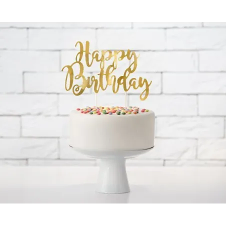 Topper Na Tort Happy Birthday