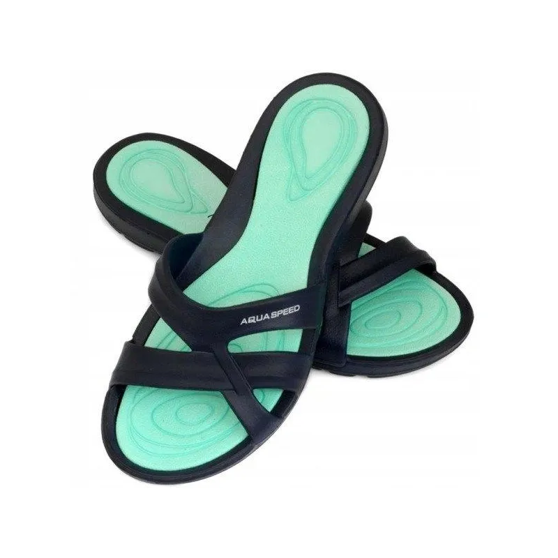 GRANATOWE KLAPKI DAMSKIE ROZMIAR 38 AQUA SPEED
