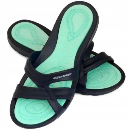 Granatowe Klapki Damskie Rozmiar 39 Aqua Speed