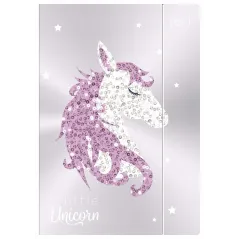 TECZKA Z GUMKĄ SHINE BŁYSZCZĄCA LAMINOWANA INTERDRUK A4