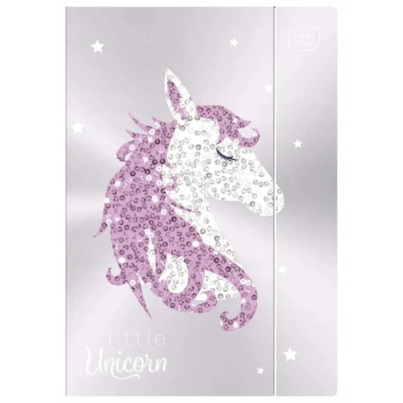 TECZKA Z GUMKĄ SHINE BŁYSZCZĄCA LAMINOWANA INTERDRUK A4