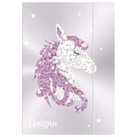 TECZKA Z GUMKĄ SHINE BŁYSZCZĄCA LAMINOWANA INTERDRUK A4