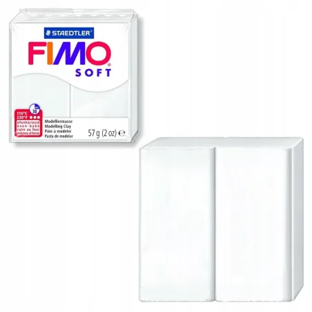 MASA TERMOUTWARDZALNA BIAŁA 57G MODELINA FIMO SOFT