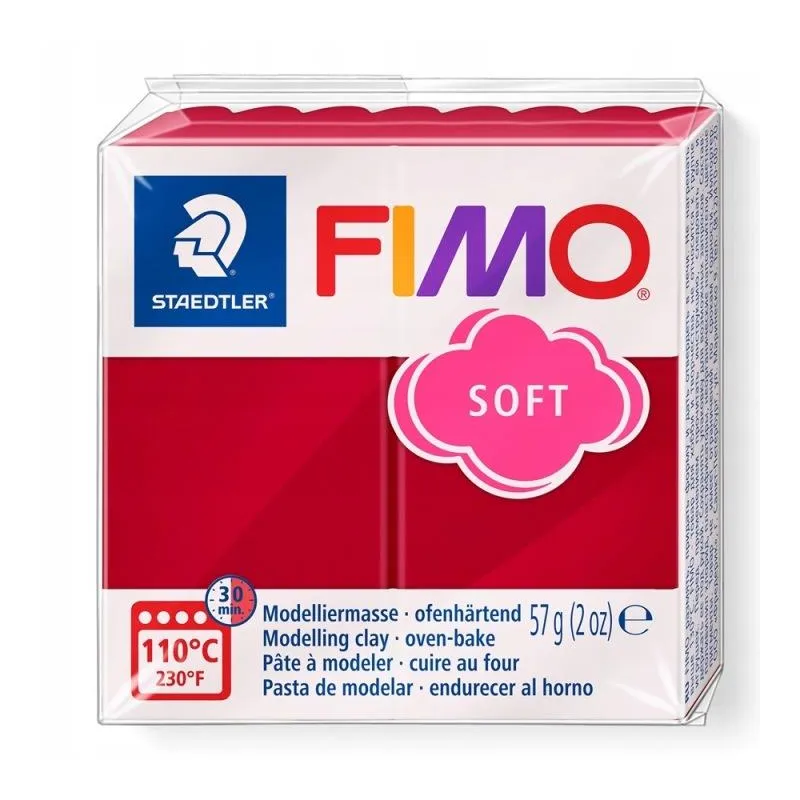 MASA TERMOUTWARDZALNA KARMINOWA 57G FIMO SOFT