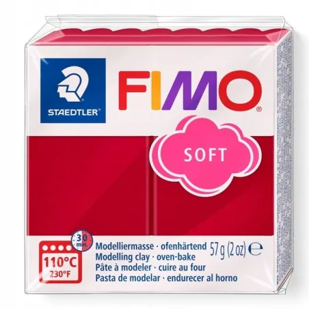 Masa Termoutwardzalna Karminowa 57G Fimo Soft