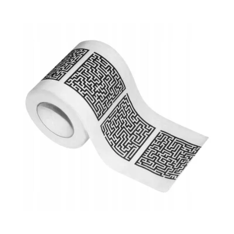 KREATYWNY PAPIER TOALETOWY LABIRYNT GADŻET ŚMIESZNY