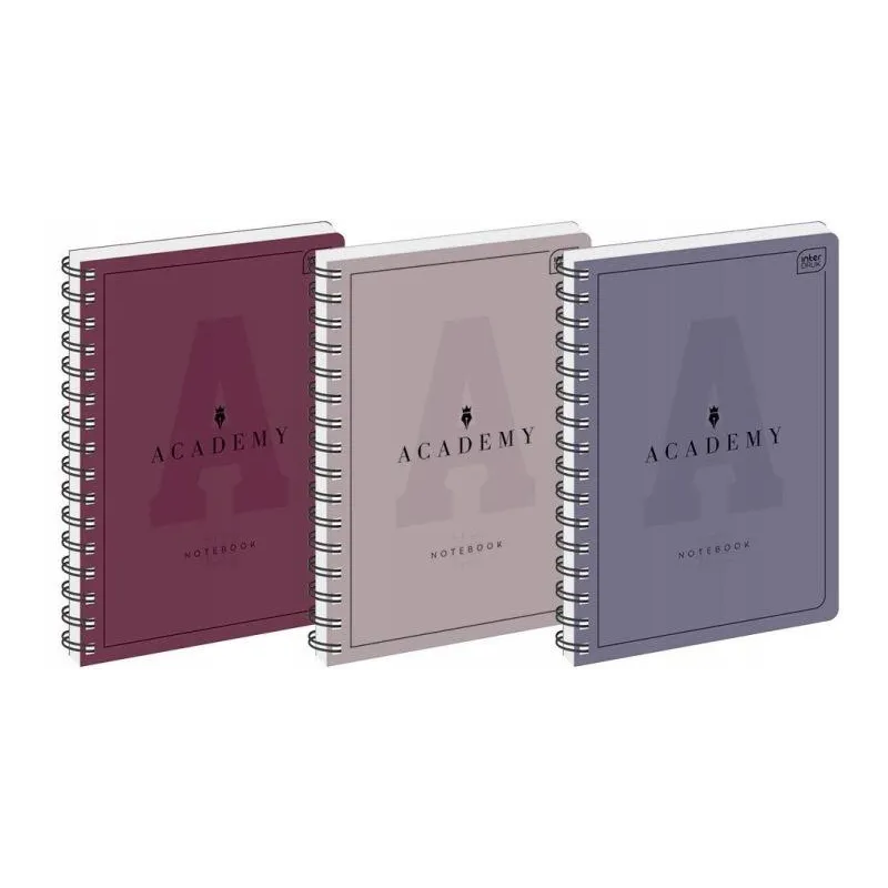 KOŁONOTATNIK 100 KARTEK W KRATKĘ ACADEMY PREMIUM A5