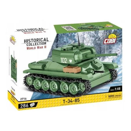 T-34-85 CZOŁG WW2 1:48 HISTORICAL COLLECTION KLOCKI COBI 2716