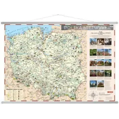POLSKA NIEZWYKŁA MAPA ŚCIENNA DLA DZIECI 1 : 715 000 - Demart