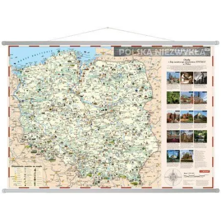 Polska Niezwykła Mapa Ścienna Dla Dzieci 1 : 715 000