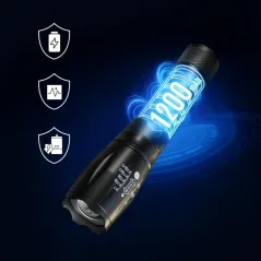 Latarka Taktyczna Led Akumulatorowa 400Lm Aluminium Extralink