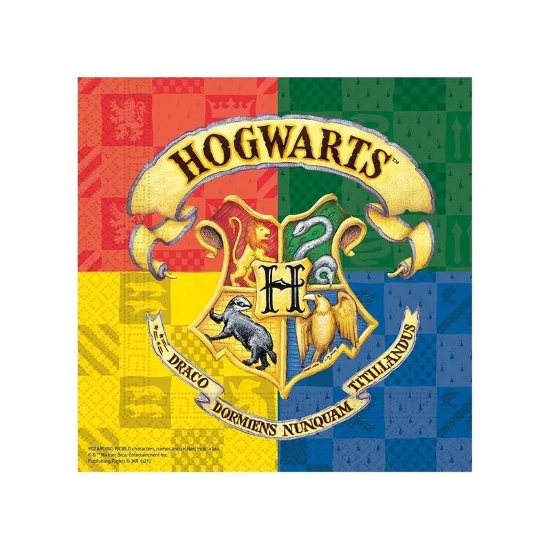 SERWETKI PAPIEROWE HARRY POTTER HOGWARTS HOUSES 33 X 33 CM 20 SZT