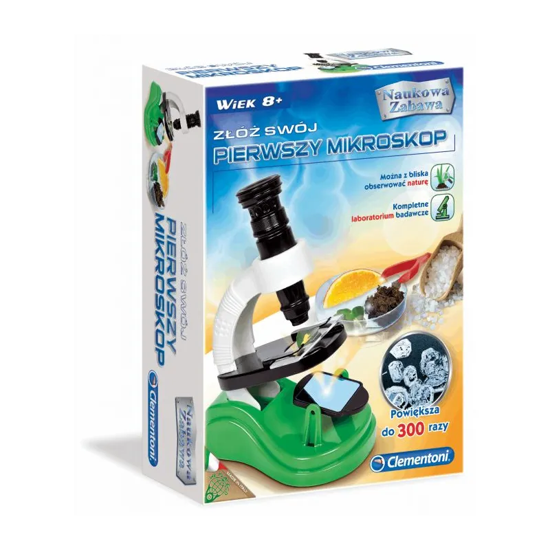 ZŁÓŻ SWÓJ PIERWSZY MIKROSKOP NAUKOWA ZABAWA 8+