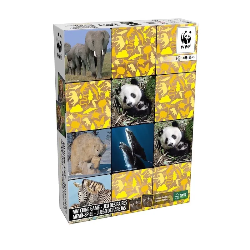 UKŁADANKA PAMIĘCIOWA ZWIERZĘTA 36 PŁYTEK 3+