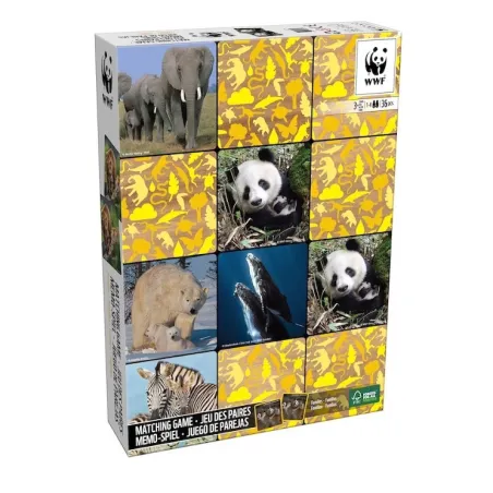 UKŁADANKA PAMIĘCIOWA ZWIERZĘTA 36 PŁYTEK 3+