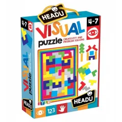 PUZZLE TERIS DUŻE KLOCKI GEOMETRYCZNE DLA DZIECI 2 PLANSZE 5+