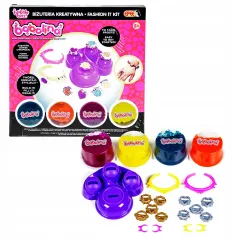 MASA BĄBOLINA BIŻUTERIA BRANSOLETKI I PIERŚCIONKI ZESTAW KREATYWNY 5+