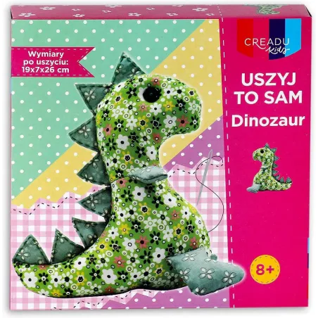 DINOZAUR USZYJ TO SAMZESTAW KREATYWNY CREADU KIDS 8+
