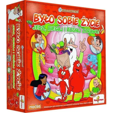 BYŁO SOBIE ŻYCIE: JEDZ BIEGAJ I ROŚNIJ ZDROWO! EDUKACYJNA GRA PLANSZOWA 7+