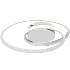 LAMPA SUFITOWA PLAFON LED LINDBY KYRON 22W SPIRALNA ŚCIEMNIANA BIAŁA