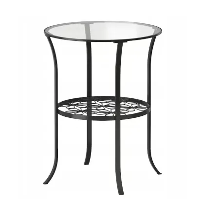 Stolik Kawowy Ikea Klingsbo Metal Szkło Z Półką 49X62 Cm