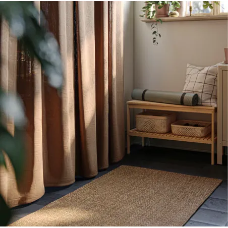 Dywan Ikea Lydersholm 80X150 Cm Zewnętrzny Wewnętrzny Brązowy