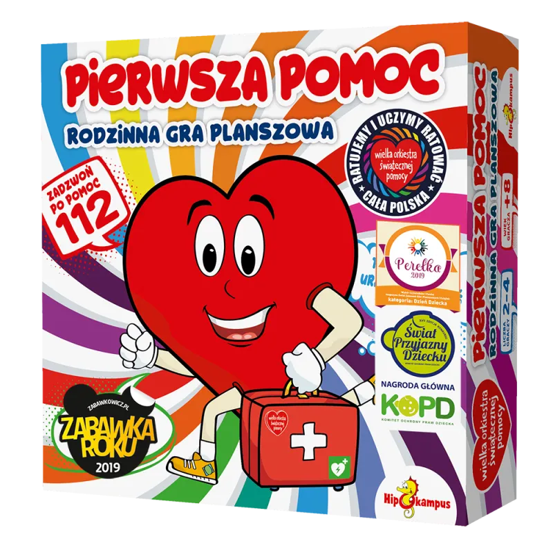 PIERWSZA POMOC GRA PLANSZOWA 8+