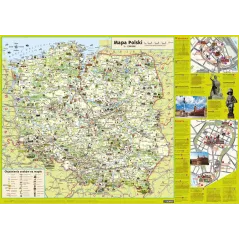 POLSKA MAPA ŚCIENNA DLA DZIECI JUNIOR - Demart