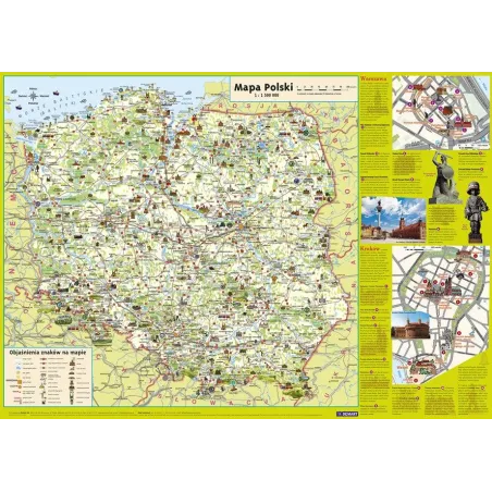 Polska Mapa Ścienna Dla Dzieci Junior