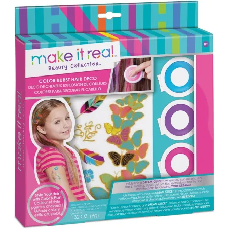 Zestaw Kreatywny Do Dekoracji Włosów I Tatuaże 8+