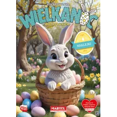 WIELKANOC Z ZAJĄCZKIEM KOLOROWANKA Z NAKLEJKAMI