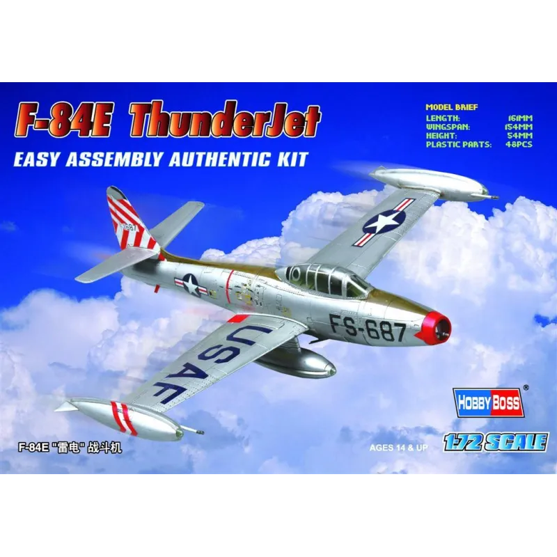 F-84E THUNDERJET MODEL DO SKLEJANIA 1:72 14+