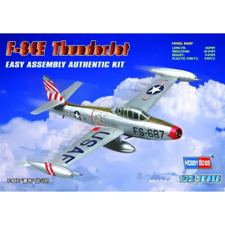 F-84E THUNDERJET MODEL DO SKLEJANIA 1:72 14+