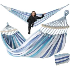 HAMAK OGRODOWY 2-OSOBOWY LUXE XXL 250X150 CM