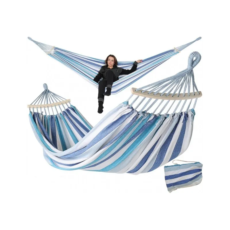 HAMAK OGRODOWY 2-OSOBOWY LUXE XXL 250X150 CM