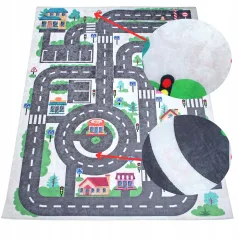 DYWAN DZIECIĘCY DROGA ULICE 160X220 CM ANTYPOŚLIZGOWY DO POKOJU