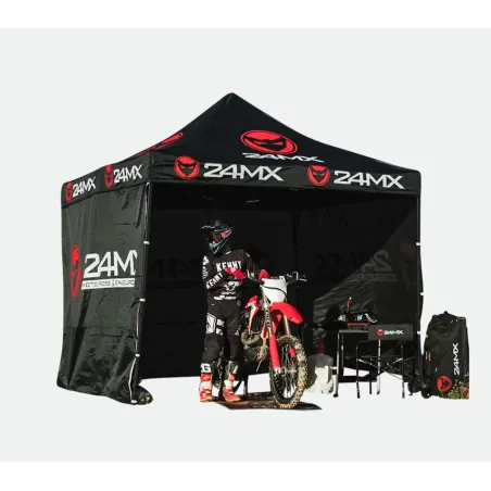 Namiot Serwisowy Paddock 24Mx Easy-Up 3X3M Ze Ścianami Czarny