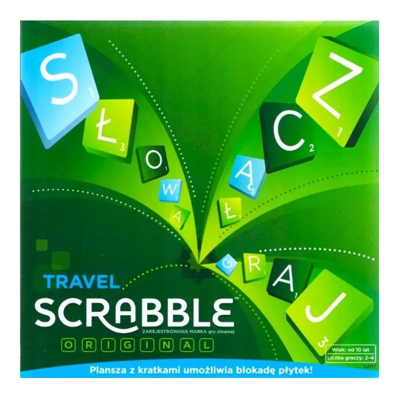 SCRABBLE TRAVEL GRA LOGICZNA 10+