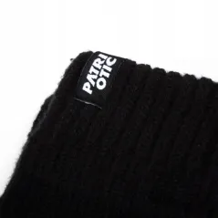 Rękawiczki Zimowe Męskie Patriotic Czarne Pięciopalczaste