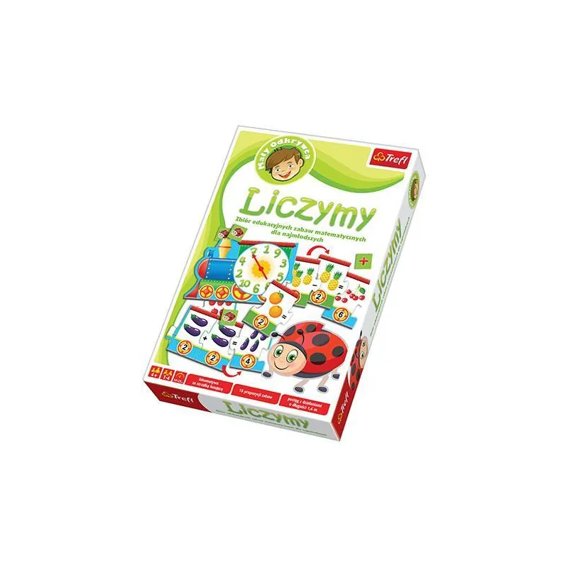 MAŁY ODKRYWCA LICZYMY GRA EDUKACYJNA TREFL 4+