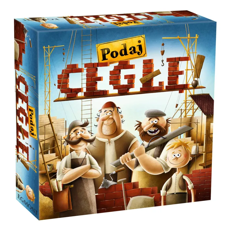 1. PODAJ CEGŁĘ GRA PLANSZOWA BUDOWANIE MIASTA 3D RODZINNA EGMONT 10+