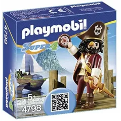 PLAYMOBIL SUPER 4 REKINOBRODY PIRAT 4798 ZESTAW PRZYGODOWY FIGURKA 5+